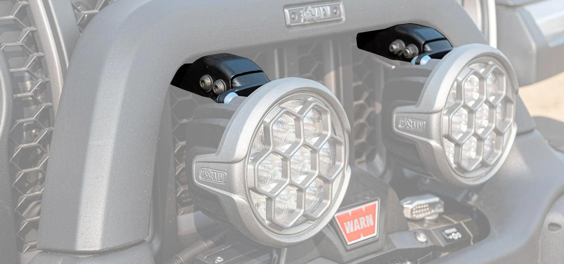 AEV RX/EX Front Bumper Light Mount 7" AEV Lights JL Wrangler/Gladiator - Image 3
