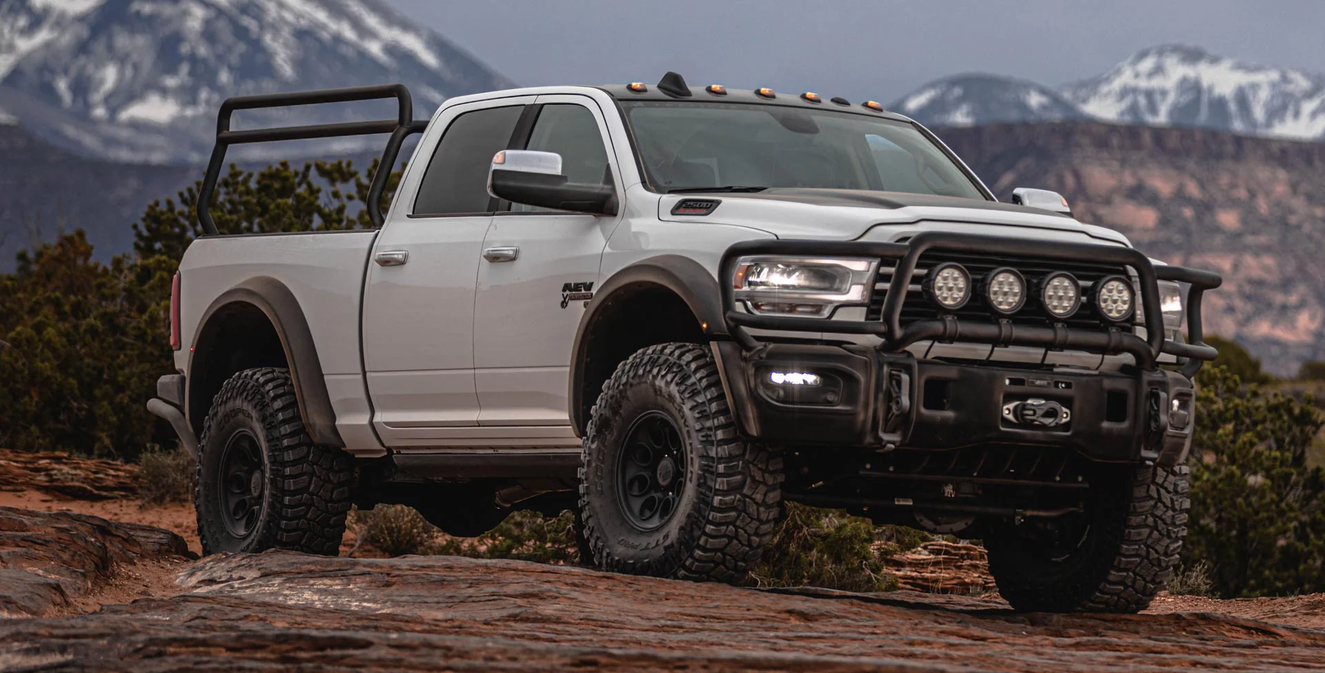 AEV Ram HD Premium Front Bumper with Brushguard and 37" Corners 2019+ - Image 2
