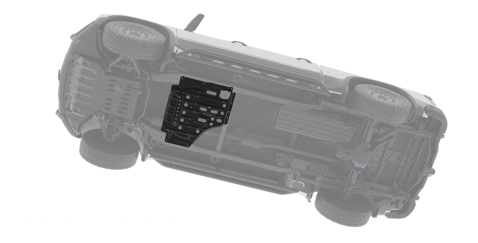 AEV Transfer Case Skid Plate For 2019+ Chevrolet Silverado/GMC Sierra 1500 - Image 2