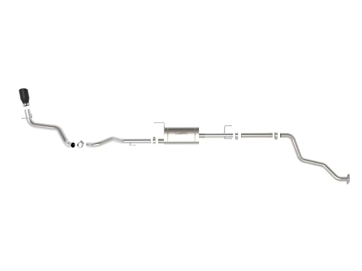 aFe POWER Apollo GT Series 2-1/2 IN to 3 IN 409 Stainless Steel Cat-Back Exhaust System w/ Black Tip - 2024 Toyota Tacoma - Image 2