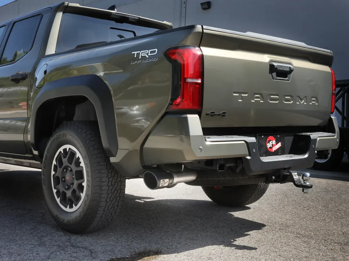 aFe POWER Apollo GT Series 2-1/2 IN to 3 IN 409 Stainless Steel Cat-Back Exhaust System w/ Black Tip - 2024 Toyota Tacoma - Image 4