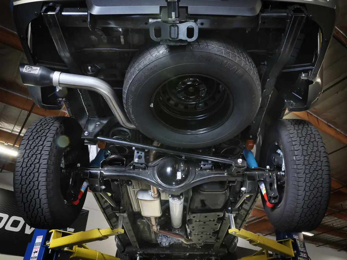 aFe POWER Apollo GT Series 2-1/2 IN to 3 IN 409 Stainless Steel Cat-Back Exhaust System w/ Black Tip - 2024 Toyota Tacoma - Image 5