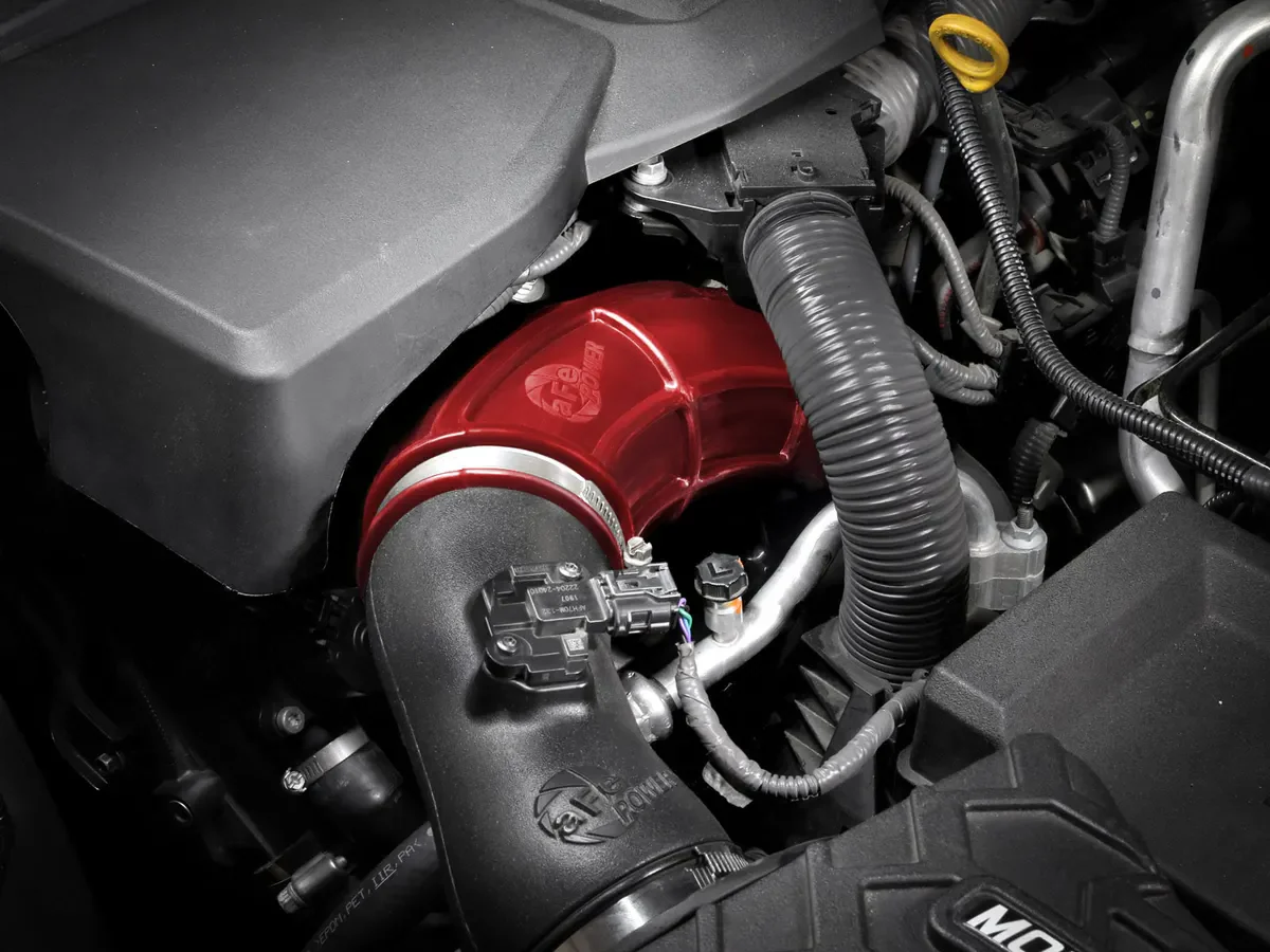 aFe POWER Turbo Inlet Pipe Red - 2022-2026 Toyota Tundra/Sequoia/Land Cruiser J300/Lexus LX600 - Image 3