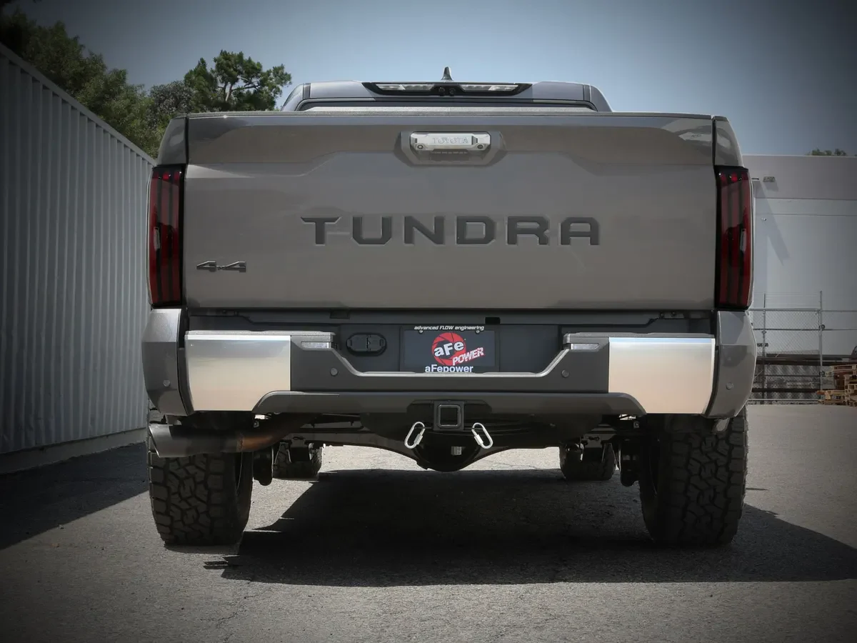 aFe POWER Vulcan Series 2-1/2 IN to 3 IN 304 Stainless Steel Cat-Back Exhaust System w/ Black Tip - 2022-2026 Toyota Tundra - Image 4