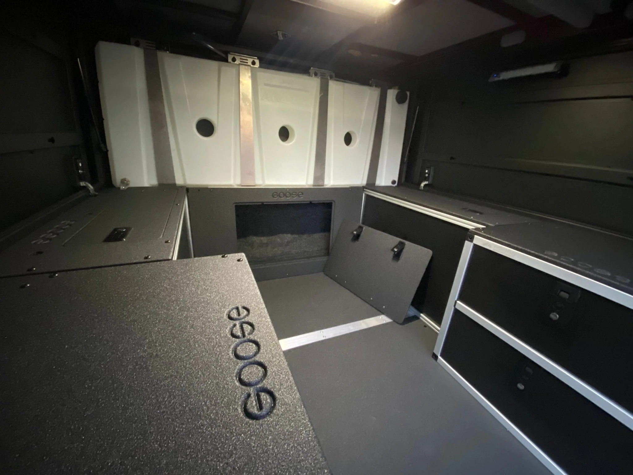 Alu-Cab Canopy Camper - Midsize Truck - Lower Bulkhead Panel - 21" Height - Image 2