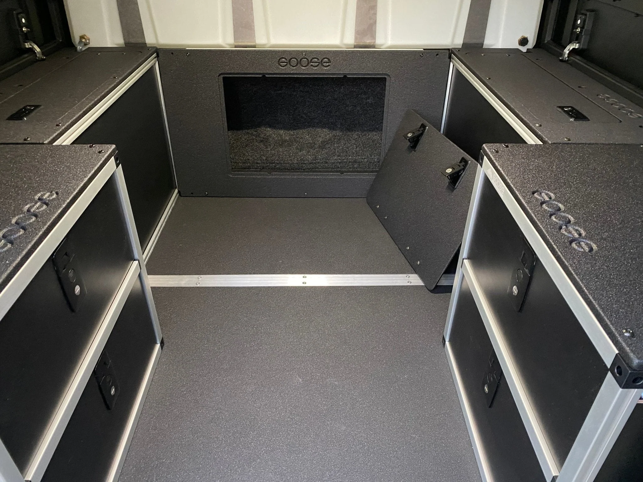 Alu-Cab Canopy Camper - Midsize Truck - Lower Bulkhead Panel - 21" Height - Image 3