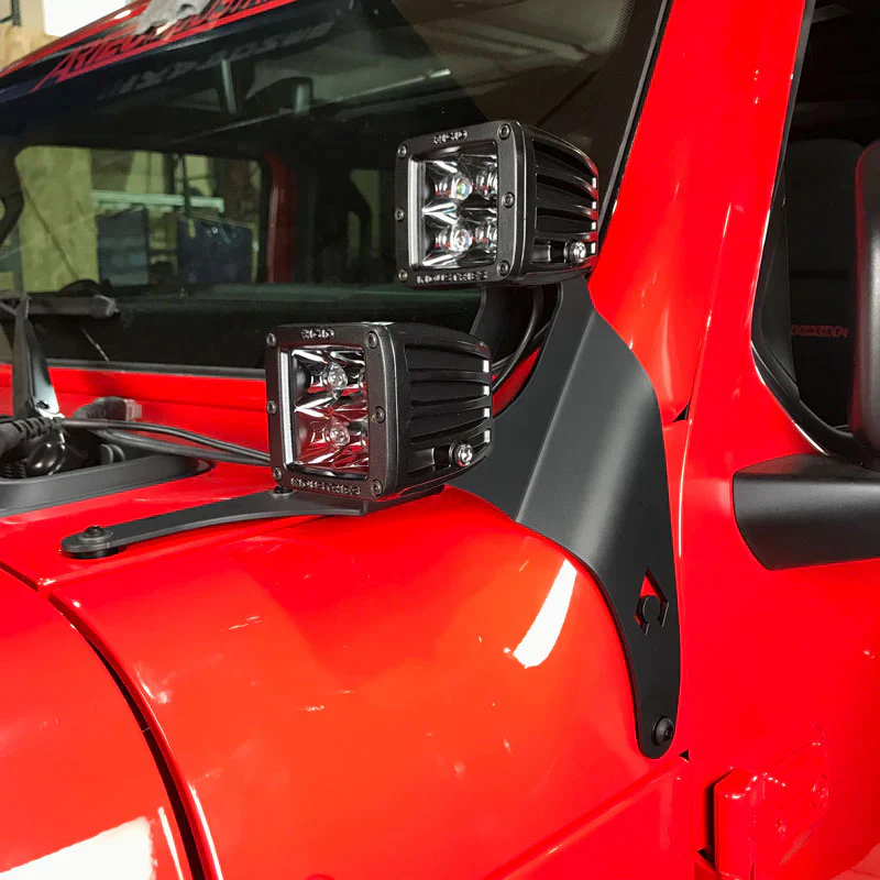 Artec Industries JL A-Pillar Dual LED Cube Light Mounts - Image 4