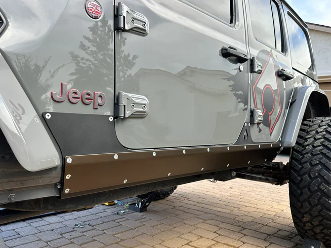 Artec Industries JLU Boatside Steel & Aluminum Rocker Armour - Image 4