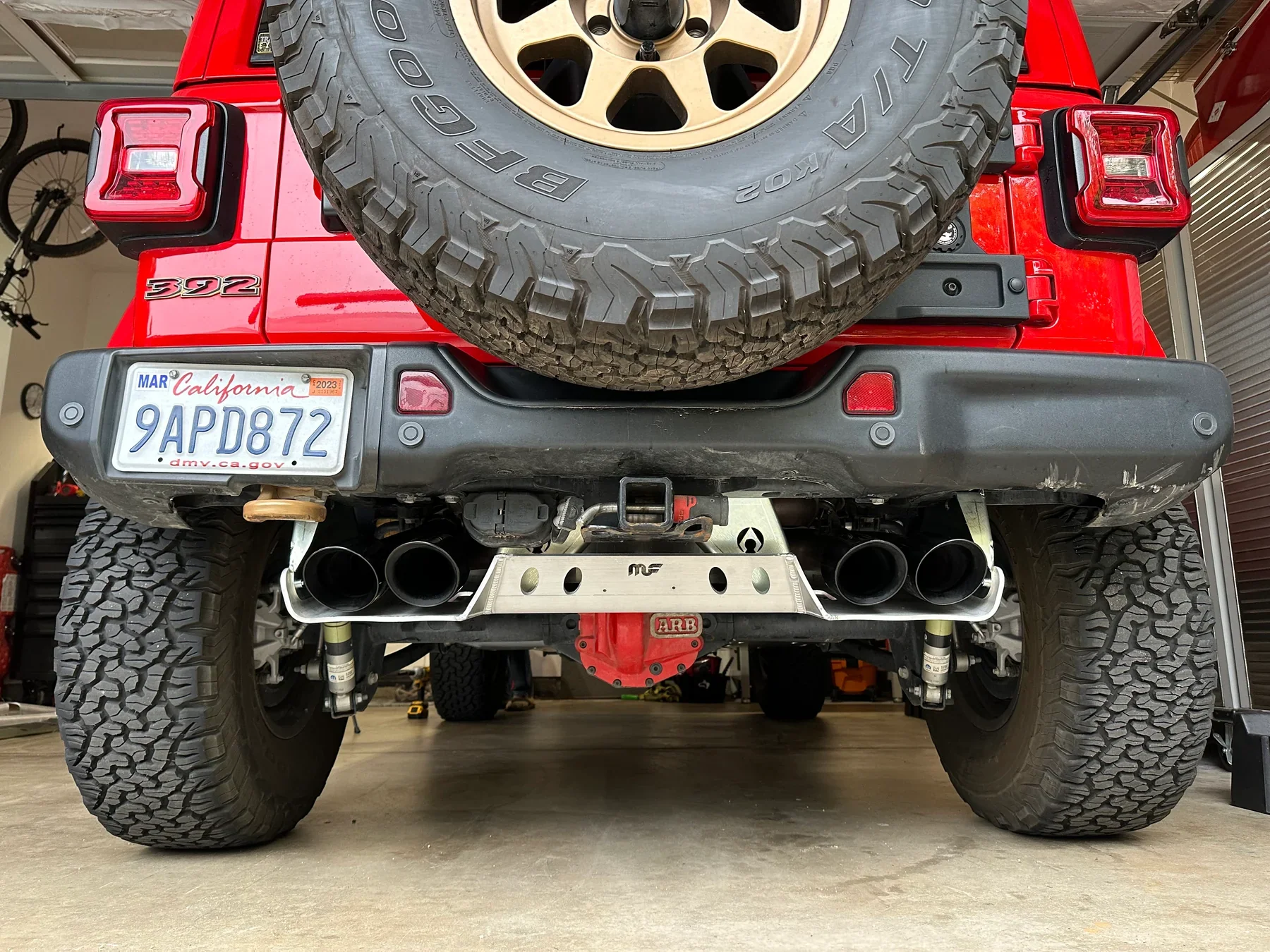 Artec Industries JLU Magnaflow Muffler & Tip Skid - 4 Door 392 Hemi - Image 5