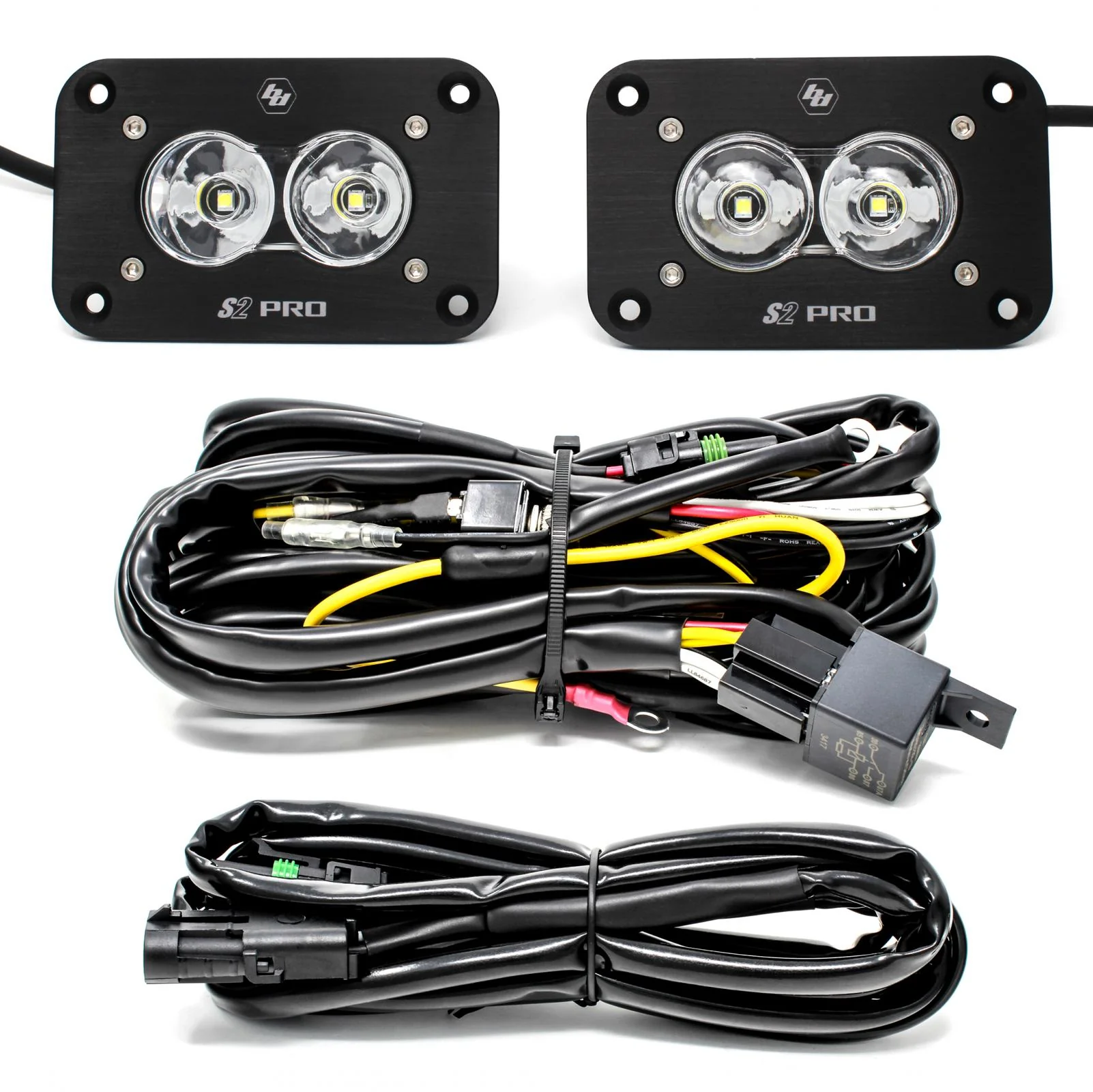 Baja Designs S2 Pro Black Flush Mount LED Light Pod Reverse Kit - Universal - Image 2