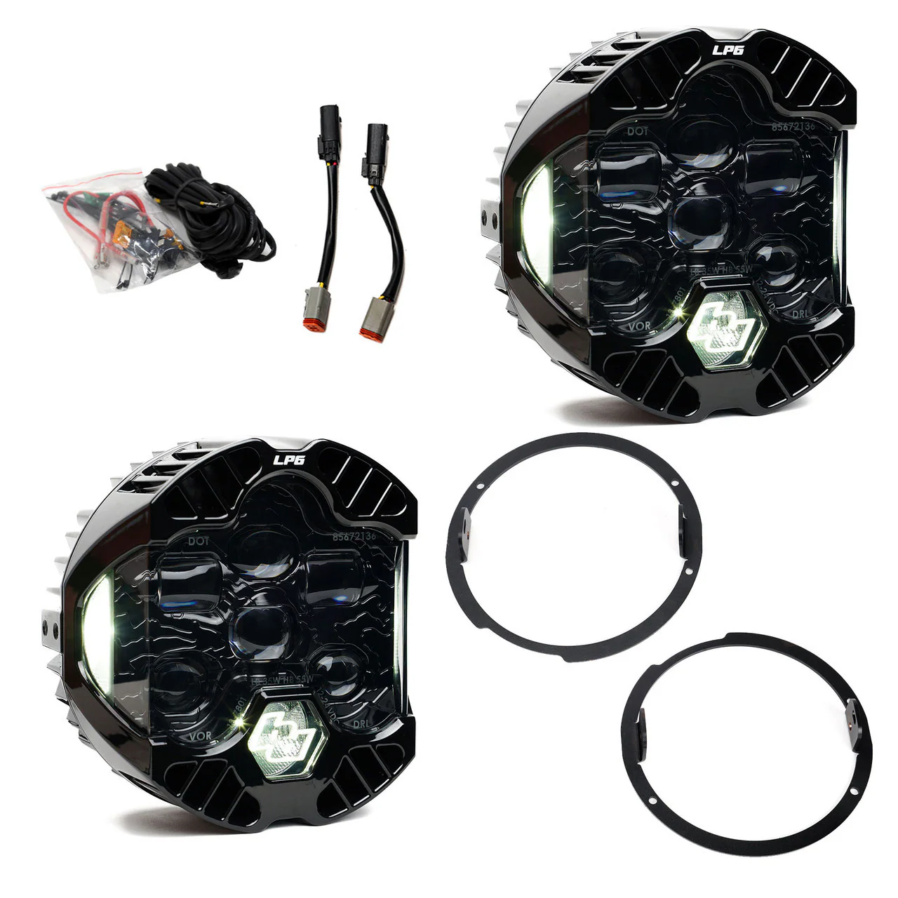 Baja Designs DOT LP6 LED Headlight Kit For Jeep Wrangler JK - Image 3
