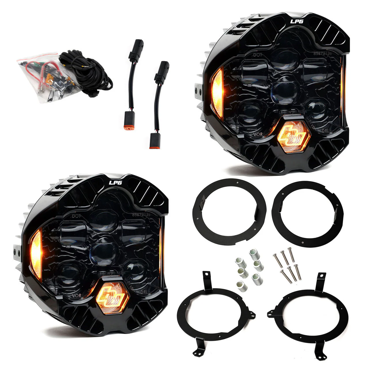 Baja Designs DOT LP6 LED Headlight Kit For Jeep Wrangler JL/Gladiator JT - Image 2