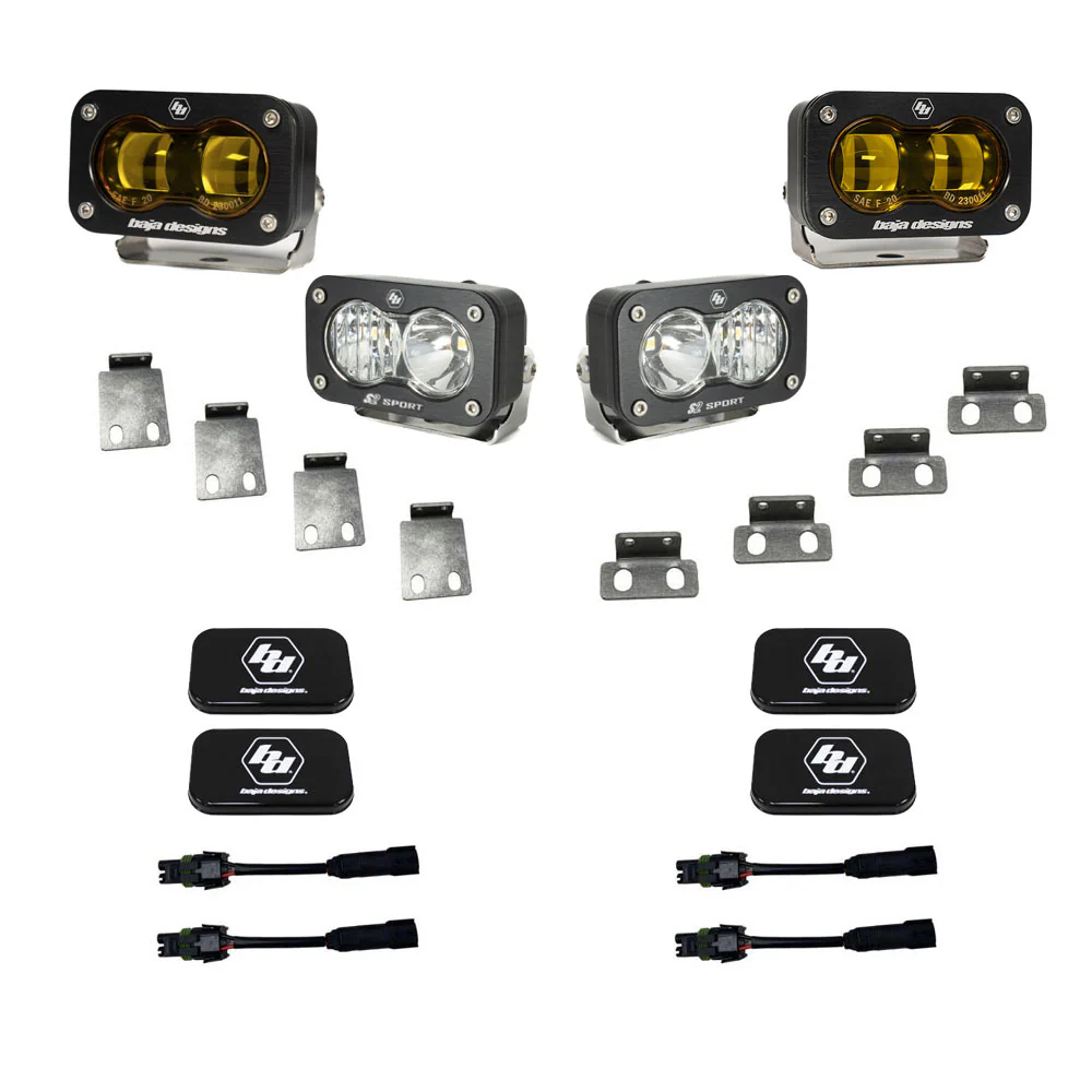 Baja Designs S2 SAE/S2 Sport Fog Pocket Kit - 2021-2025 Ford Raptor/2024-2025 Raptor 37/R/2023-2025 Bronco Raptor - Image 3