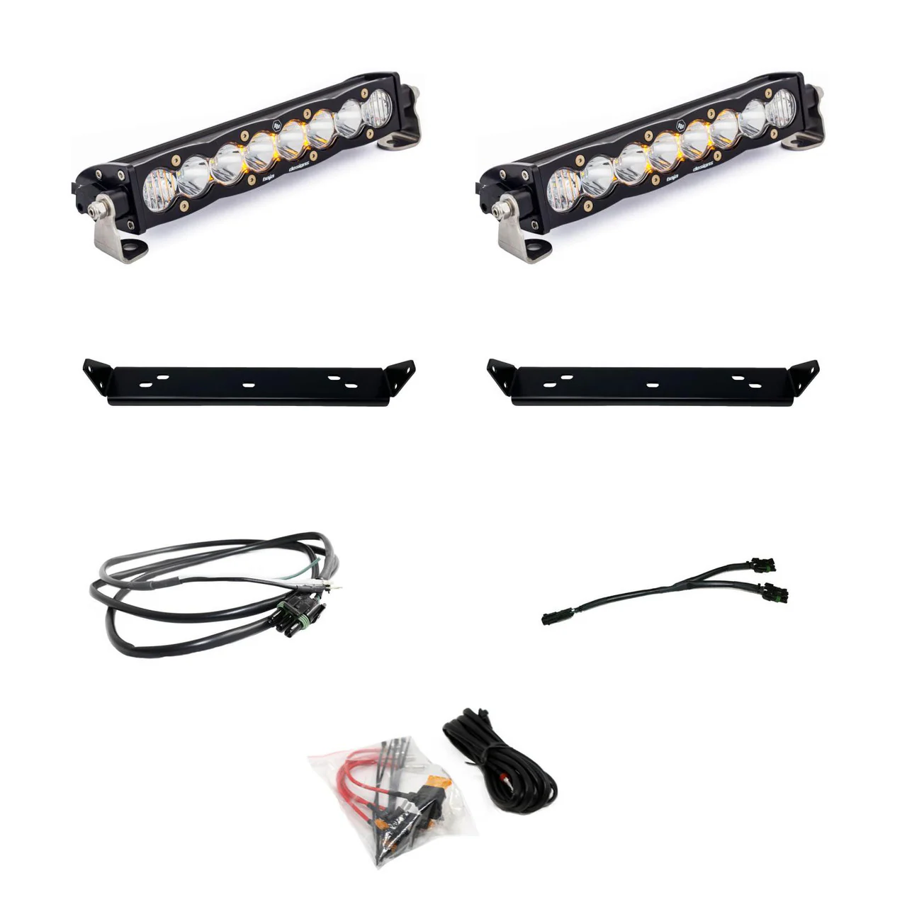 Baja Designs S8 10" Dual Behind Grille Light Bar Kit - 2021-2025 Ford Raptor/2024-2025 Raptor 37/R - Image 2