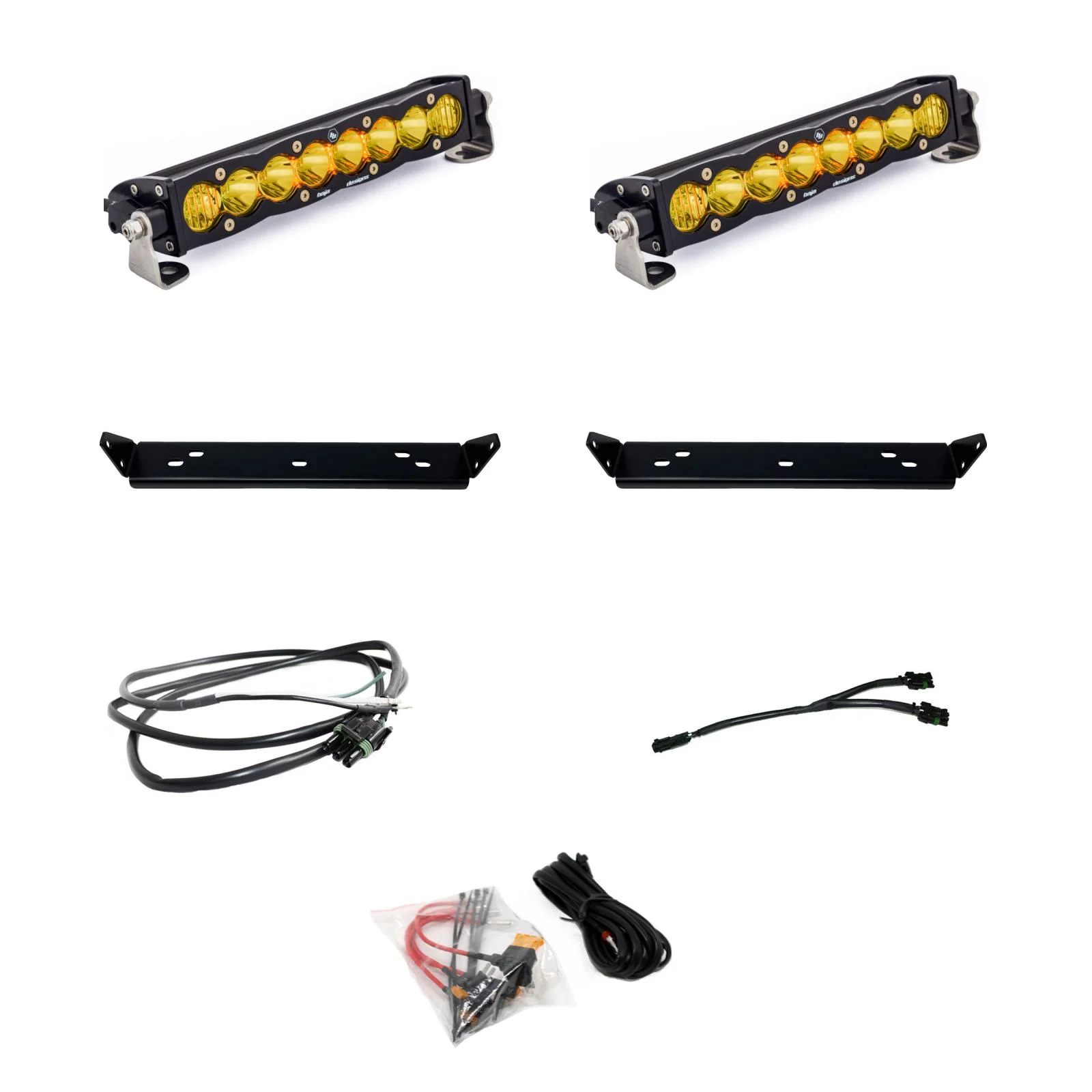 Baja Designs S8 10" Dual Behind Grille Light Bar Kit - 2021-2025 Ford Raptor/2024-2025 Raptor 37/R - Image 3