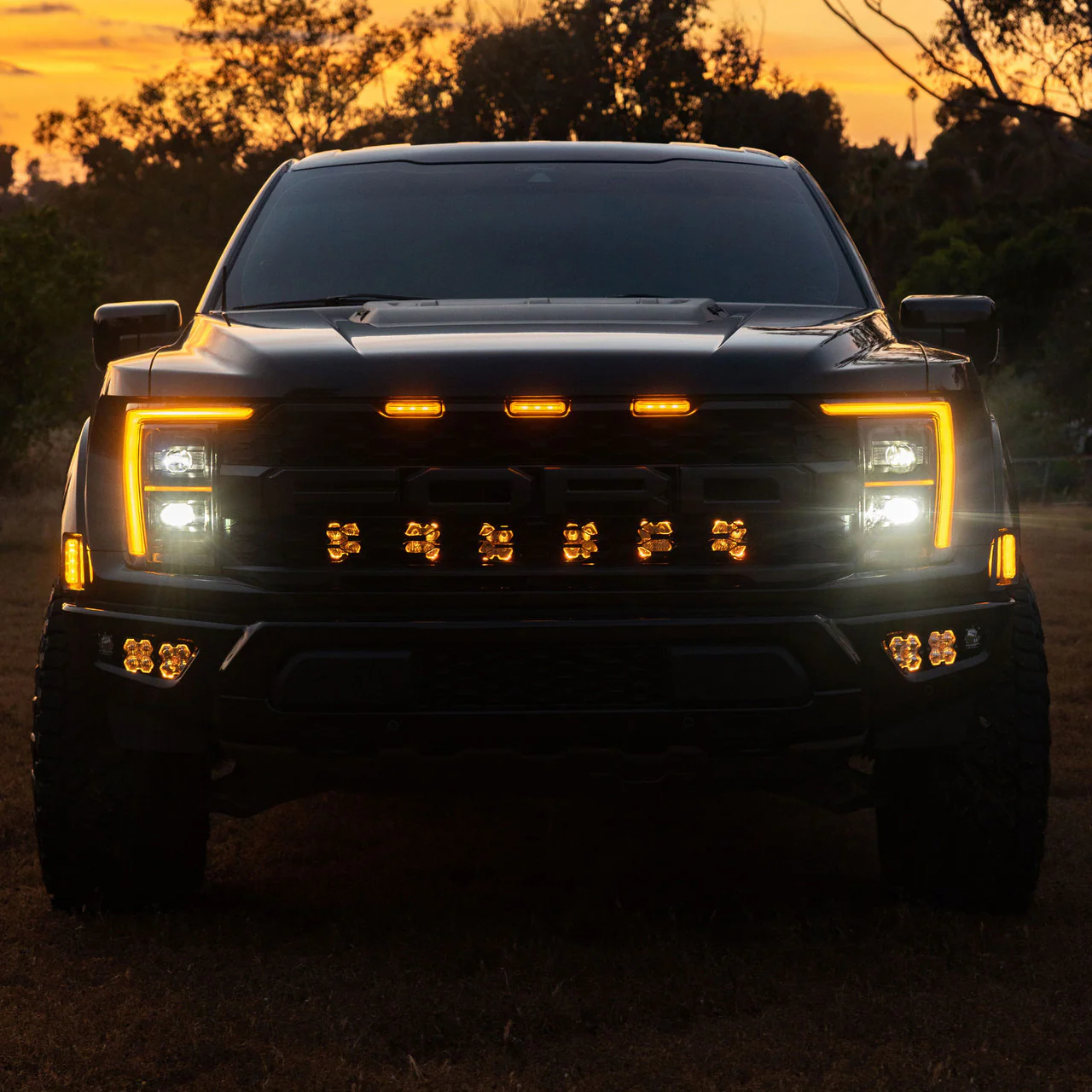 Baja Designs Squadron 2.0 Pro Behind-the-Grille Light Kit - Ford 2021-26 F-150 Raptor 2024-26 F-150 Raptor 37/R - Image 2