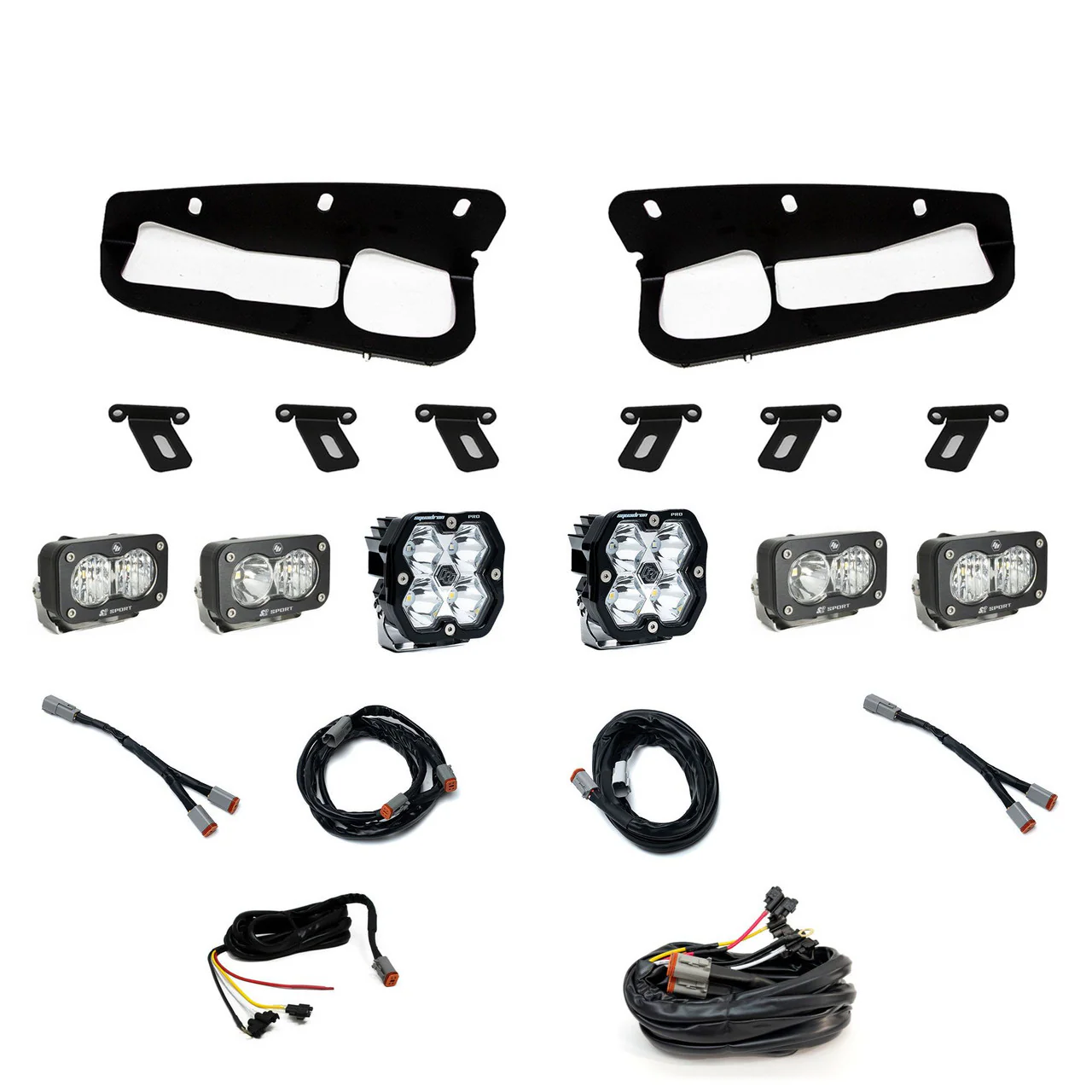 Baja Designs Squadron 2.0 Pro/Dual S2 Sport Fog Pocket Light Kit - Ford 2021-26 Bronco 2022-24 Bronco Raptor w/ Steel Bumper - Image 2