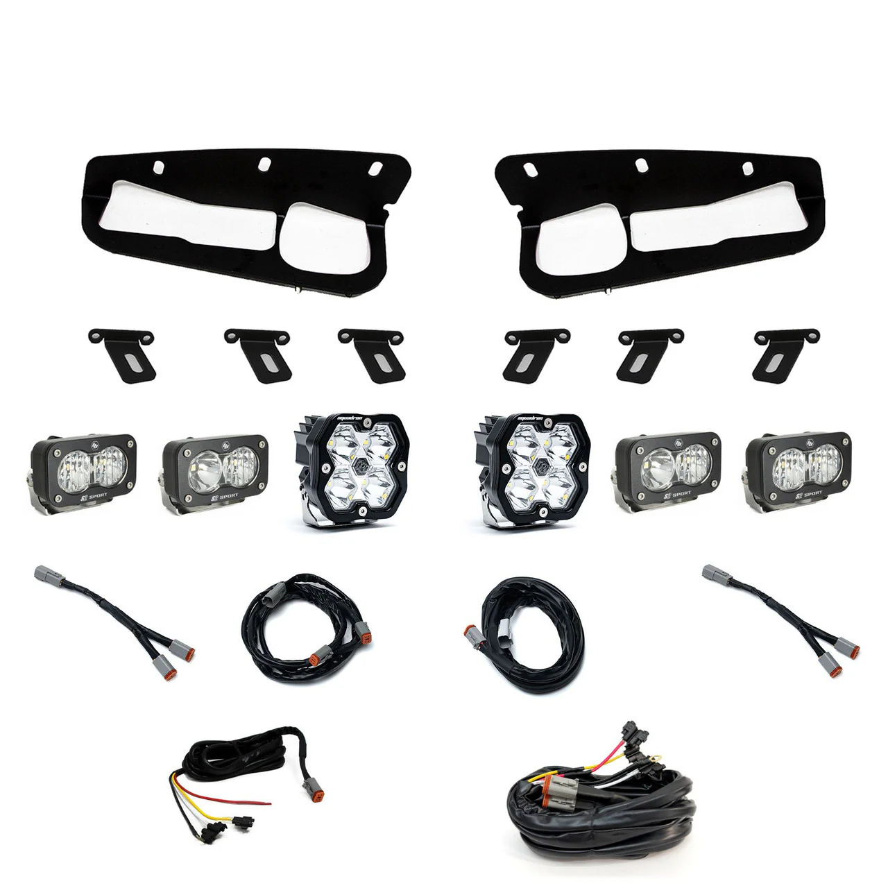 Baja Designs Squadron 2.0 Sport/Dual S2 Sport "Sportmen" Fog Pocket Light Kit - Ford 2021-26 Bronco 2022-24 Bronco Raptor w/ Steel Bumper - Image 2