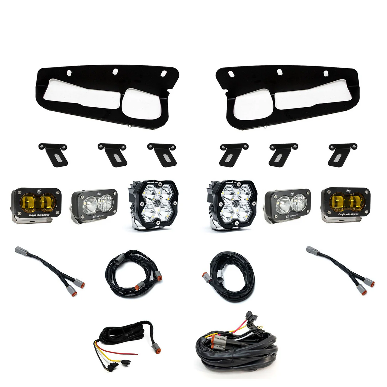 Baja Designs Squadron 2.0 Sport/S2 Sport/S2 SAE "Sportman" Fog Pocket Light Kit - Ford 2021-26 Bronco 2022-24 Bronco Raptor w/ Steel Bumper - Image 2