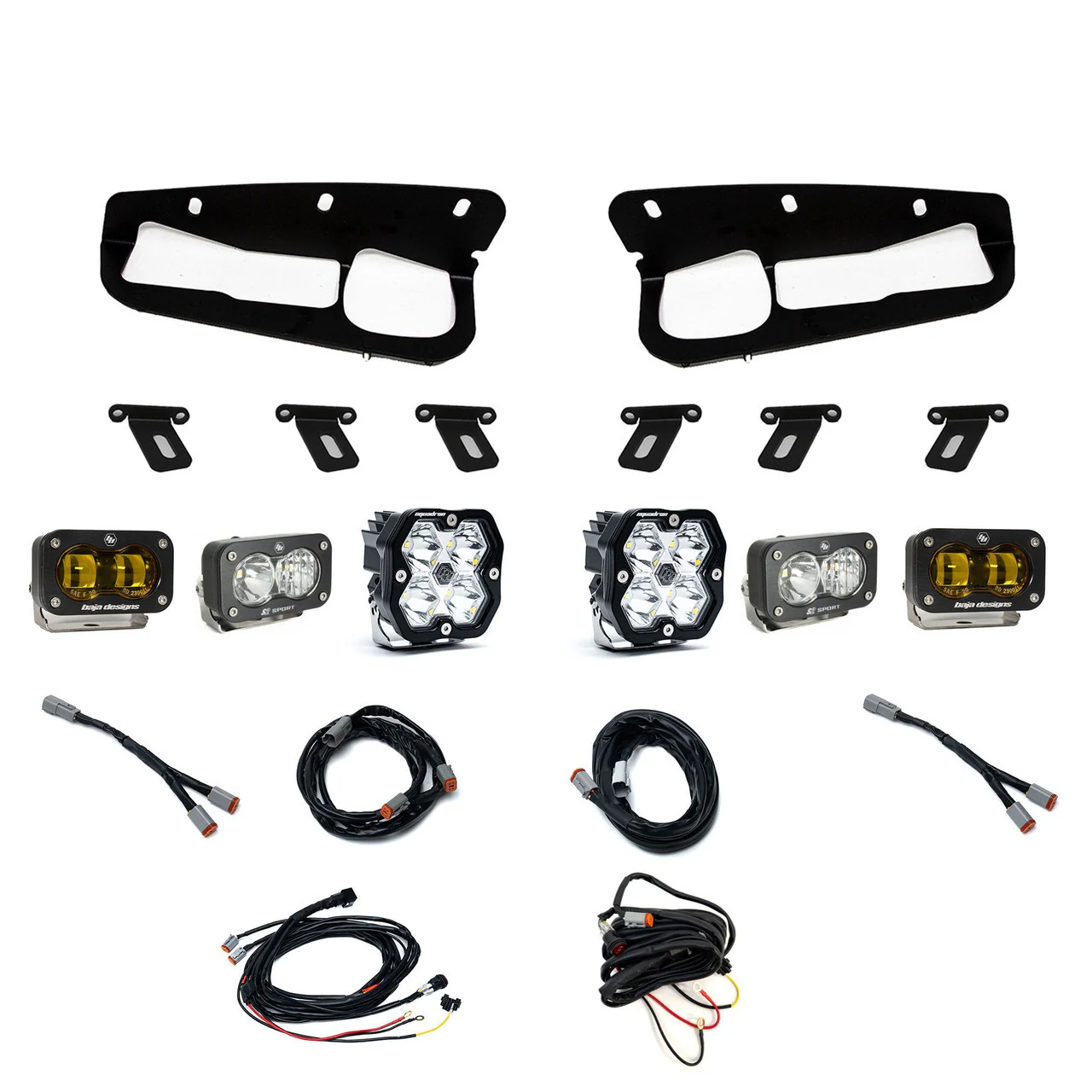 Baja Designs Squadron 2.0 Sport/S2 Sport/S2 SAE "Sportman" Fog Pocket Light Kit - Ford 2021-26 Bronco 2022-24 Bronco Raptor w/ Steel Bumper - Image 4