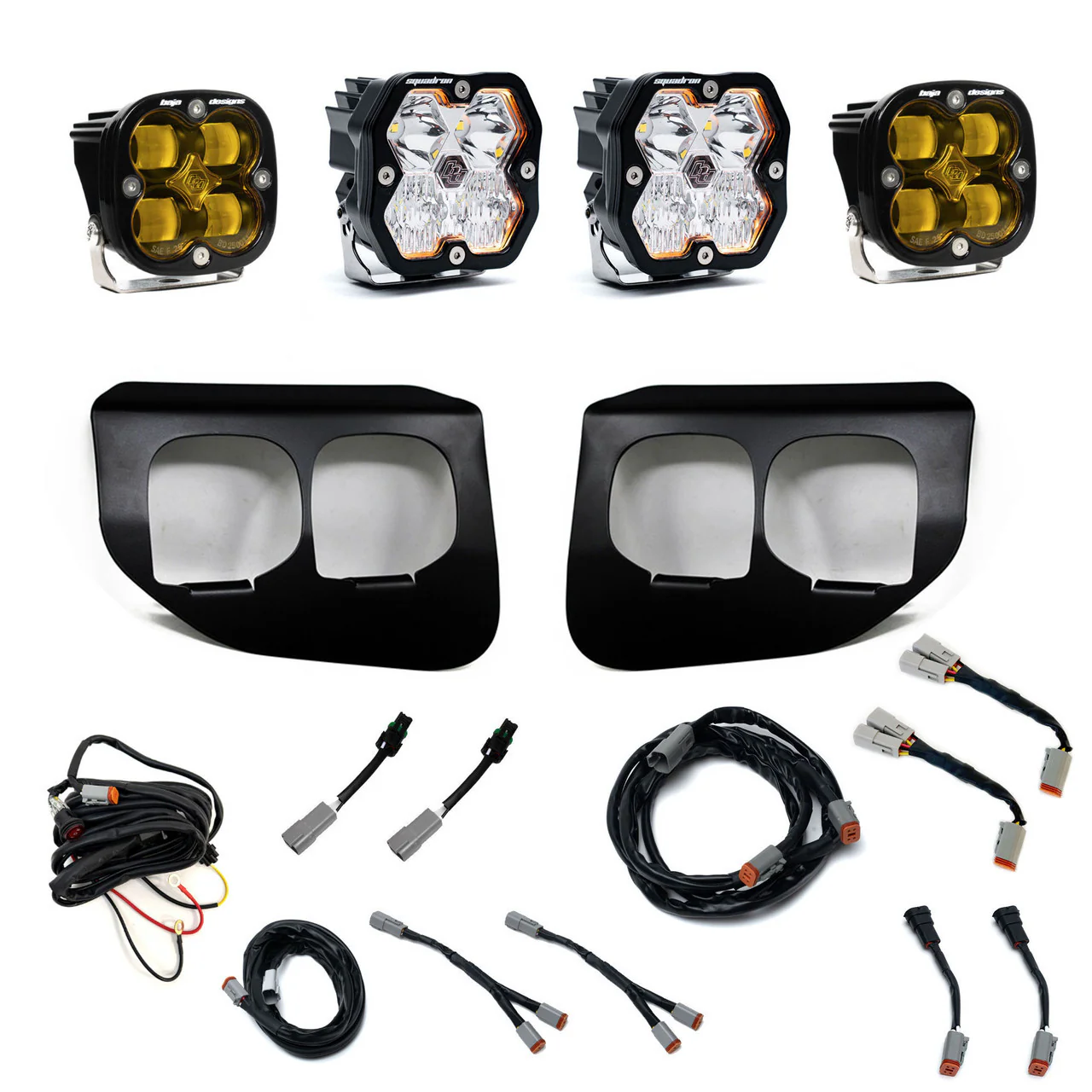 Baja Designs Squadron 2.0 Sport/Squadron SAE Dual Fog Pocket Light Kit - Ford 2020-22 F-250/350 Super Duty - Image 2