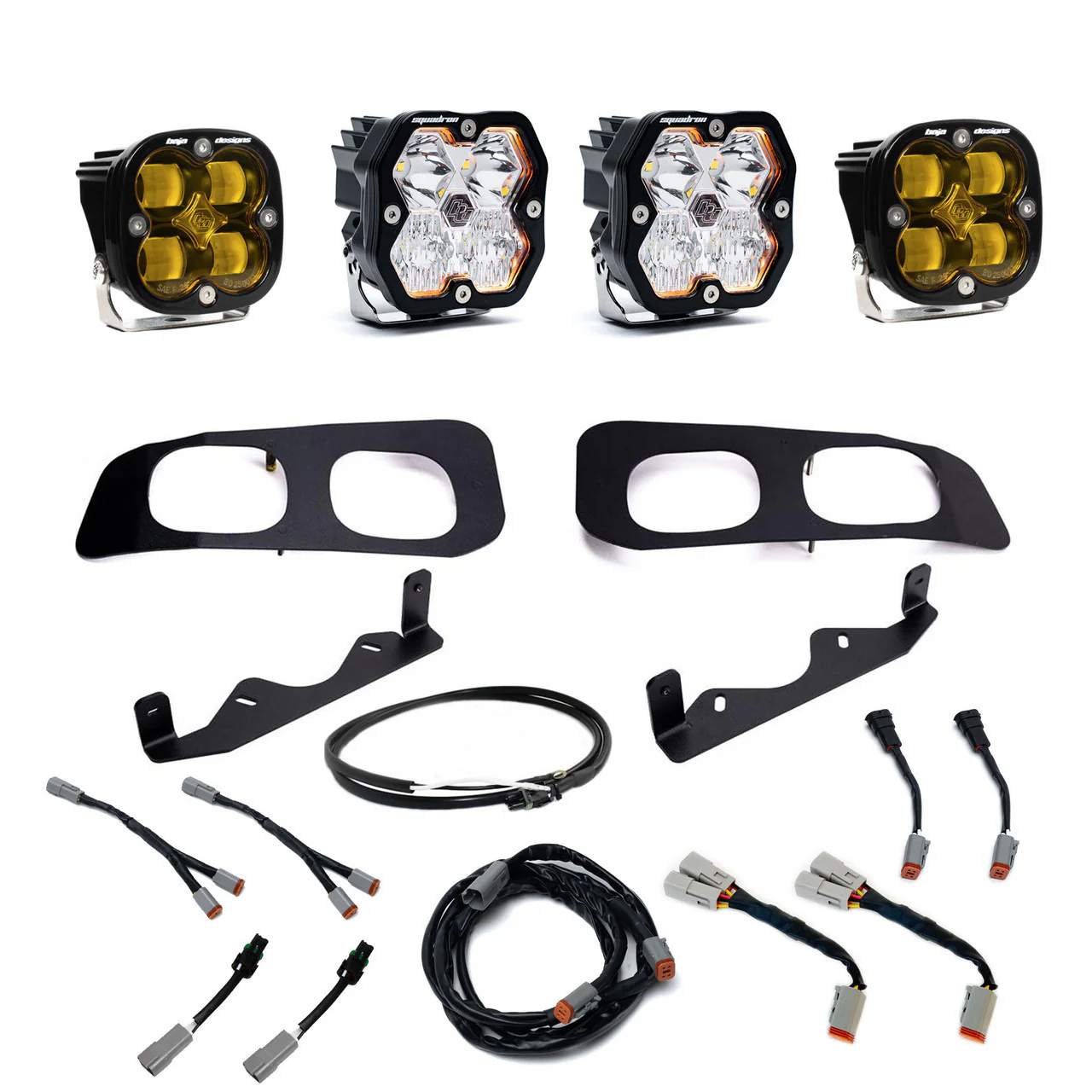 Baja Designs Squadron 2.0 Sport/Squadron SAE Dual Fog Pocket Light Kit - Ford 2023-26 F-250/350 Super Duty - Image 2