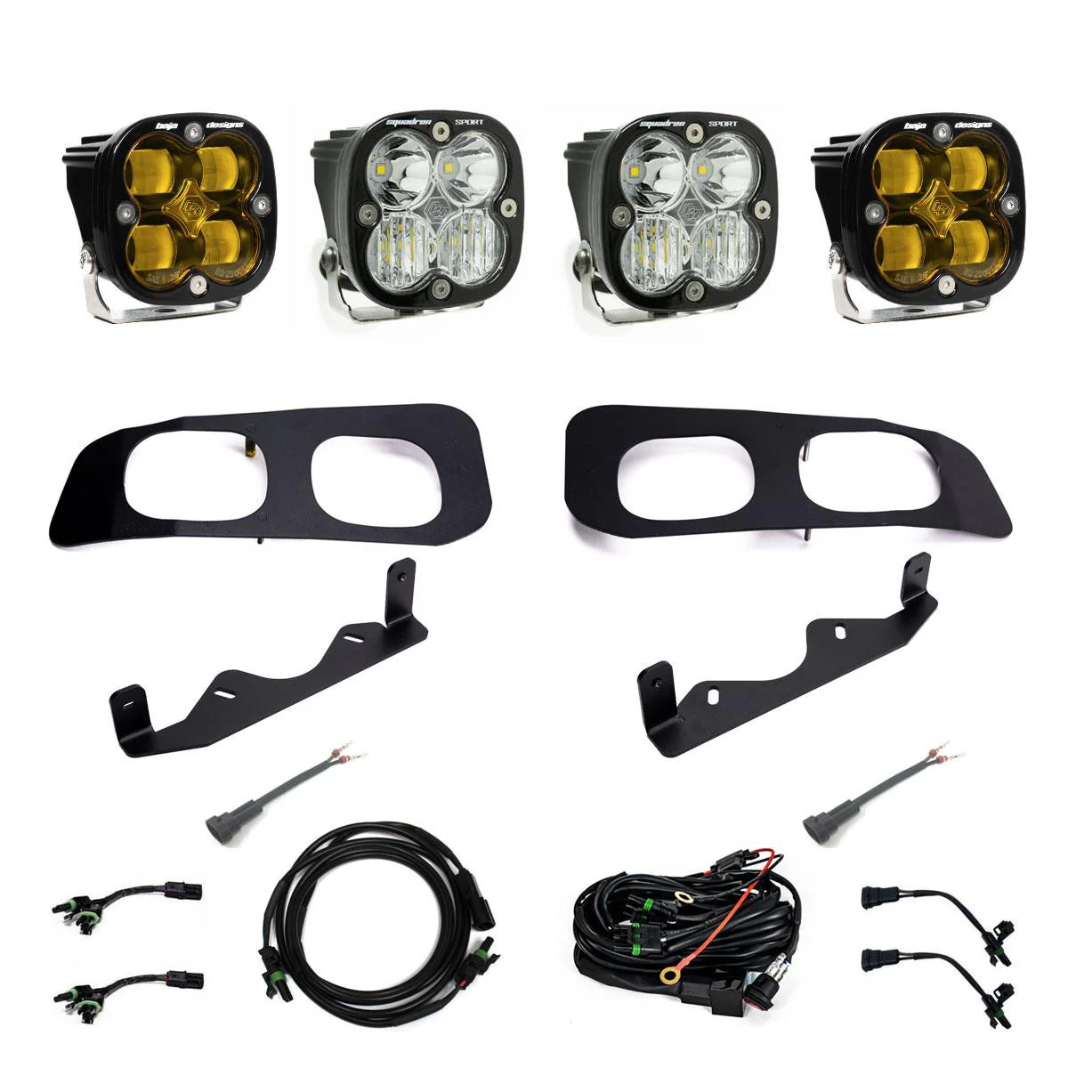 Baja Designs Squadron SAE/Sport Dual Fog Pocket Light Kit 2023-2025 Ford F-250/F-350 Super Duty - Image 2
