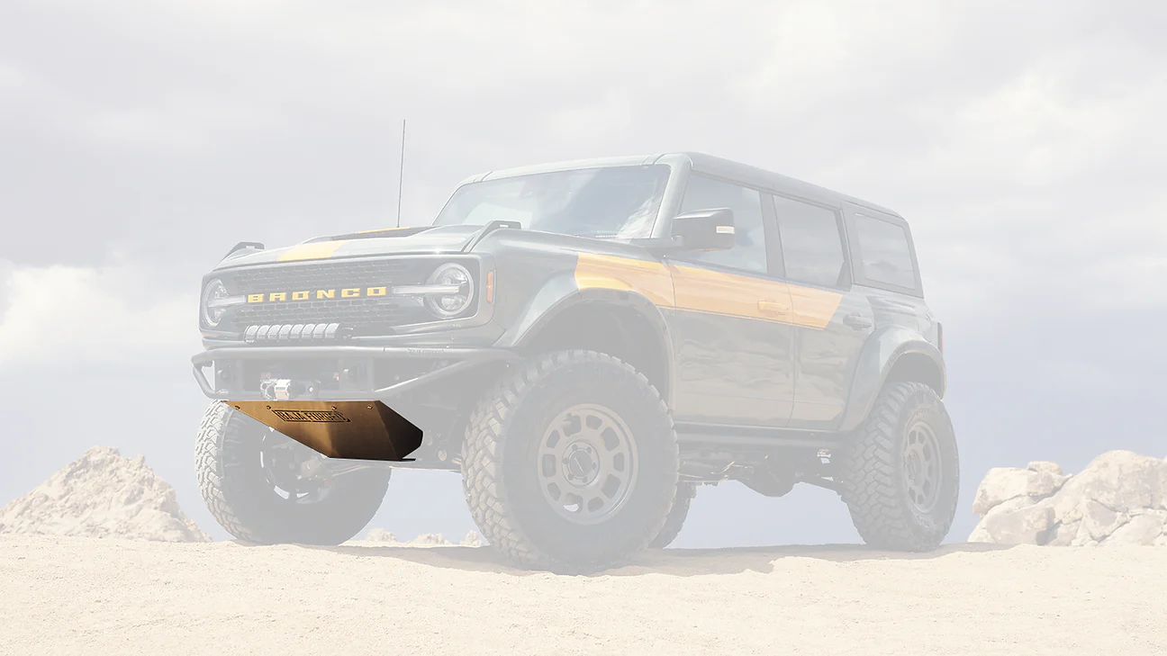 Baja Forged Ford Bronco 2021-2025 Skid Plate With BAJA FORGED Logo - Image 3