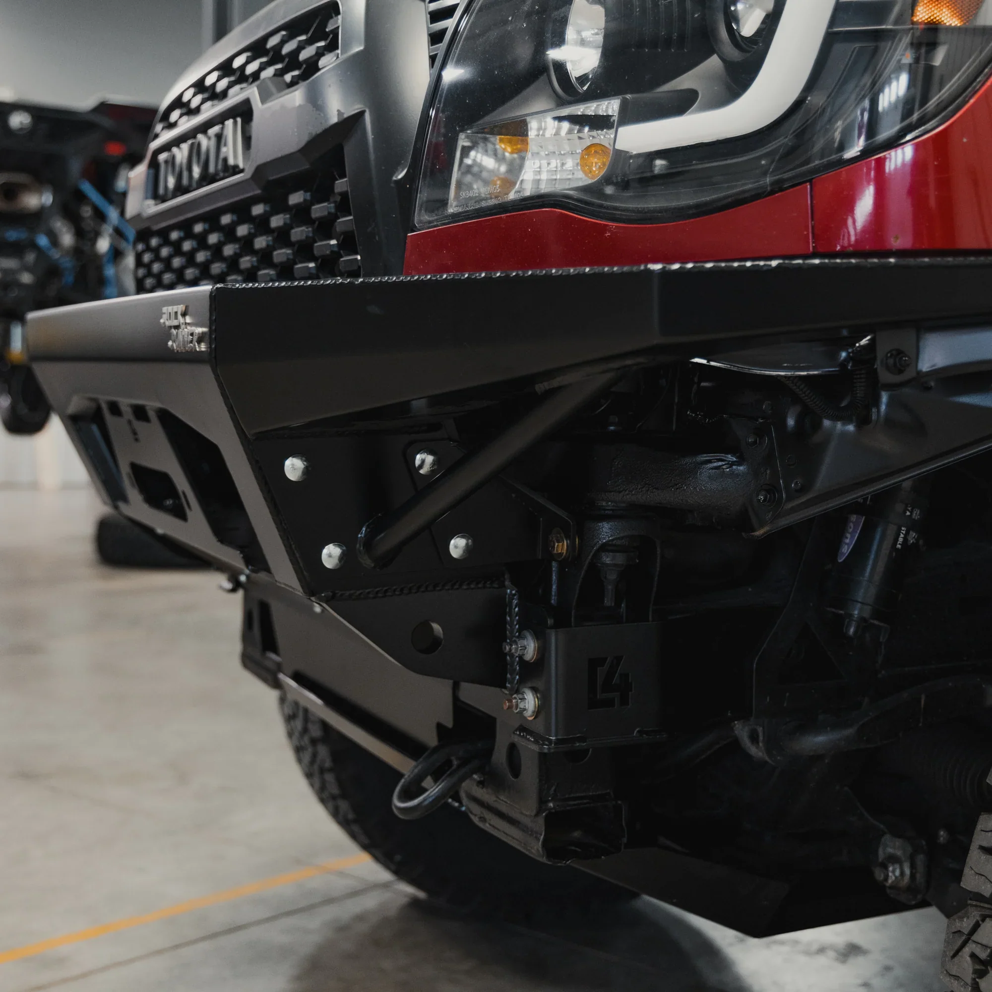 C4 Fabrication 2012-2015 Toyota Tacoma Rock Runner Front Bumper - Image 9