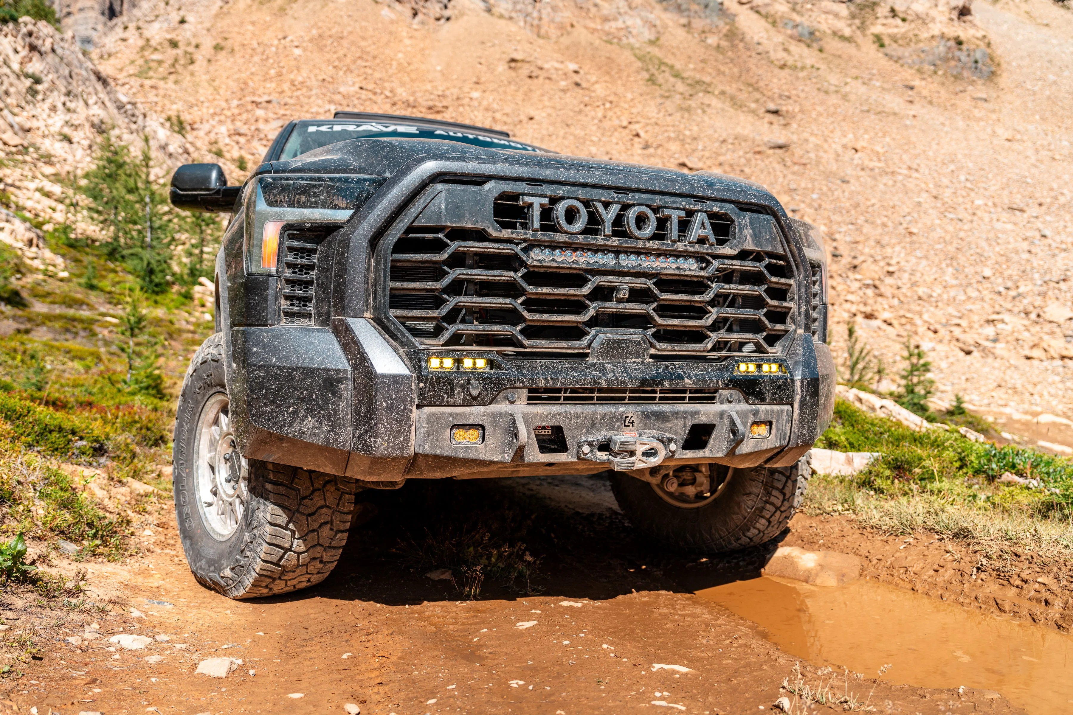 C4 Fabrication 2022-2026 Toyota Tundra Lo-Pro Winch Front Bumper - Image 2