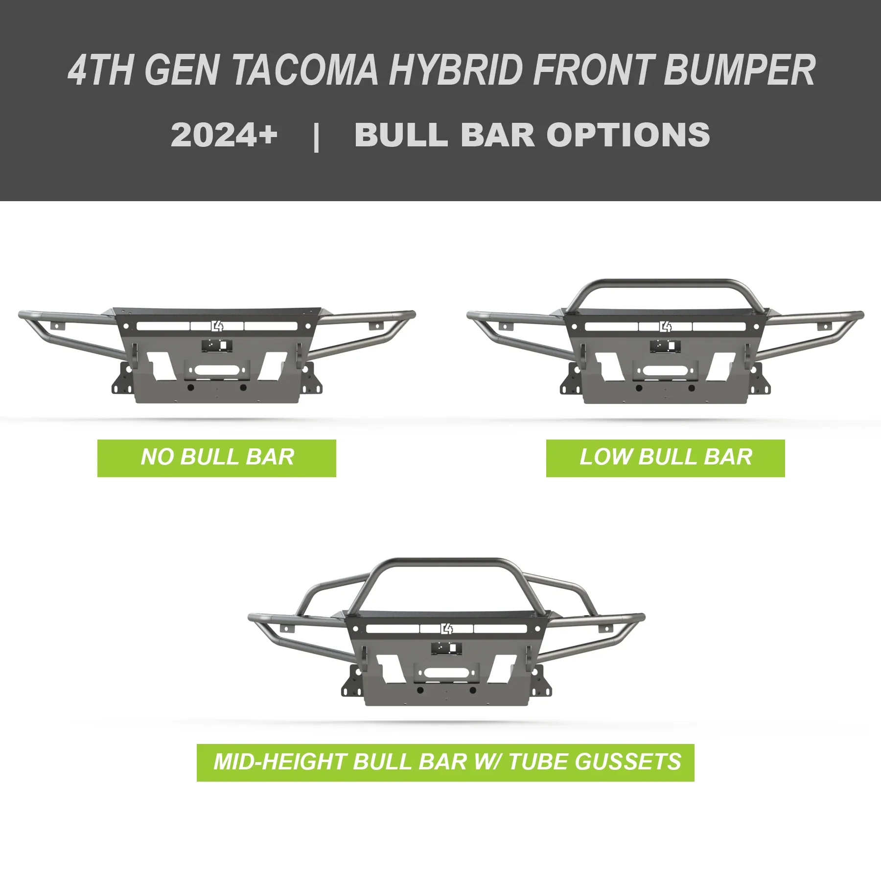 C4 Fabrication 2024-2026 Toyota Tacoma Hybrid Front Bumper - Image 8