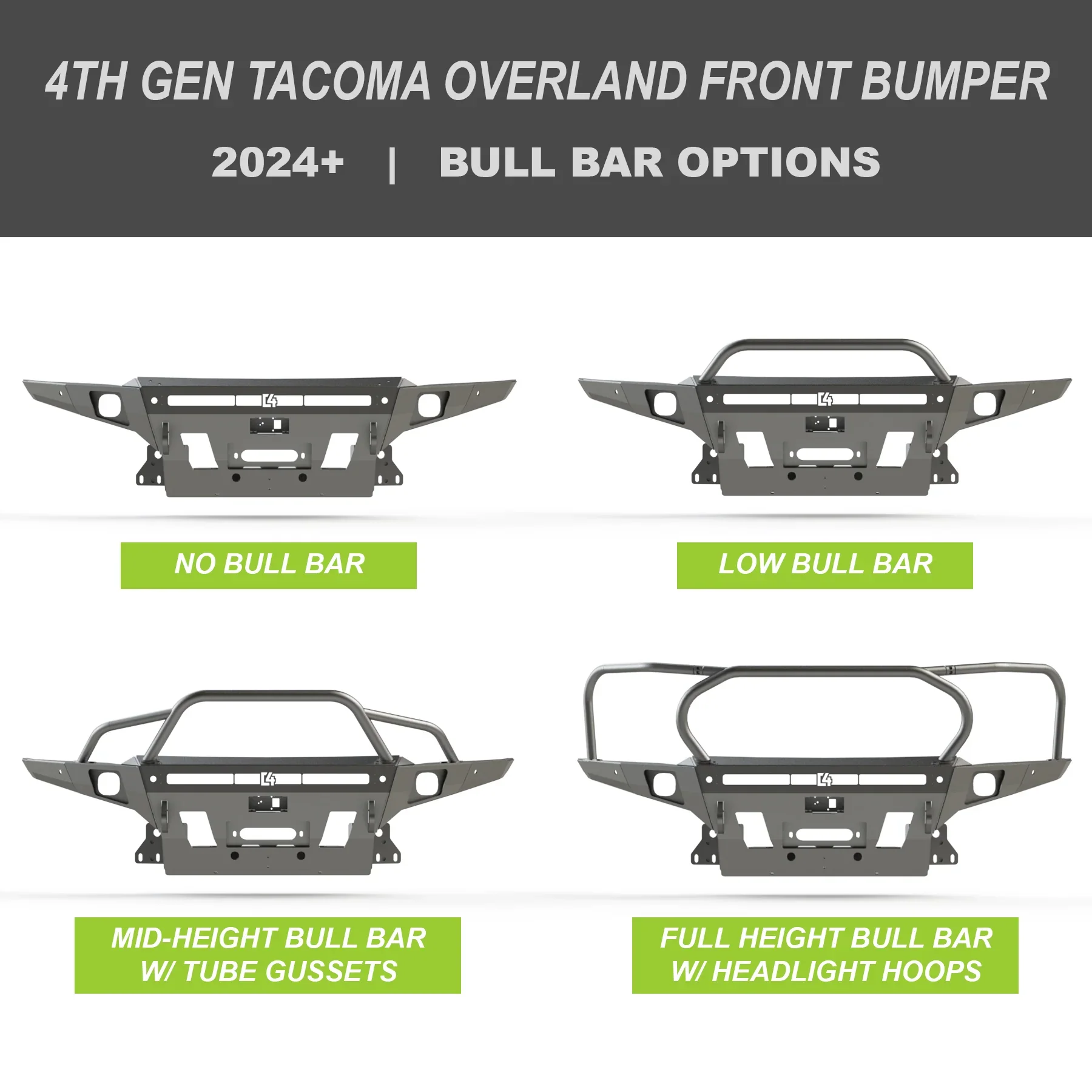 C4 Fabrication 2024-2026 Toyota Tacoma Overland Front Bumper - Image 12