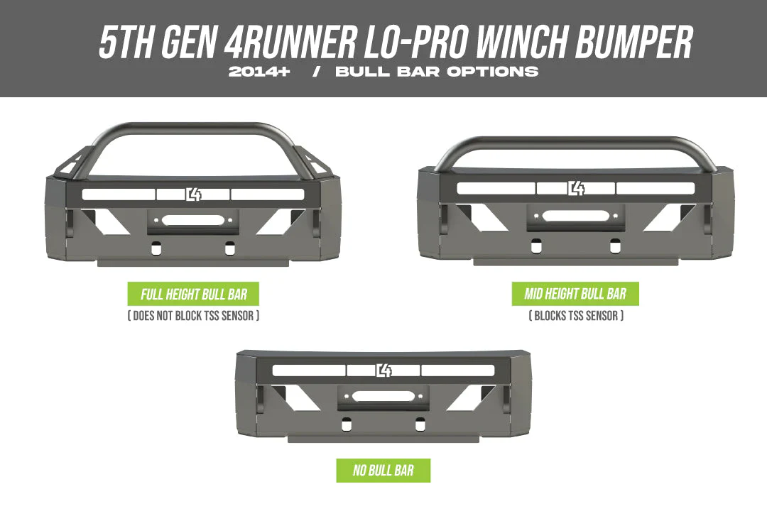C4 Fabrication 5th Gen 4Runner Lo-Pro Bumper and Baja Design Bundle - Image 2