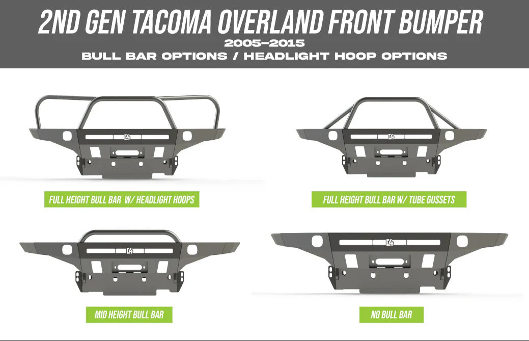 C4 Fabrication Tacoma T2 Overland Front Bumper 2005-2015 - Image 8