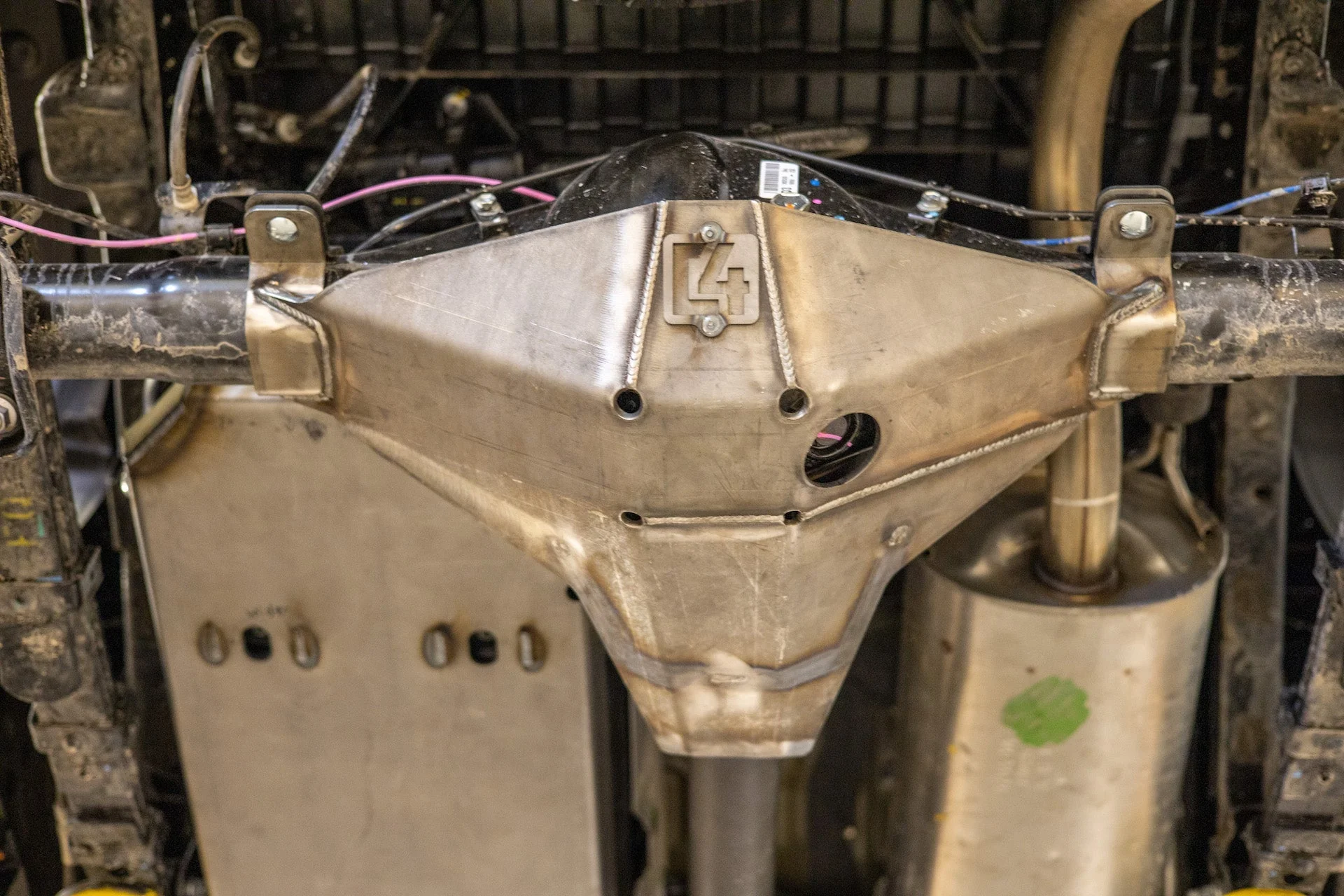 C4 Fabrication Tacoma T3 Rear Differential Skid Plate