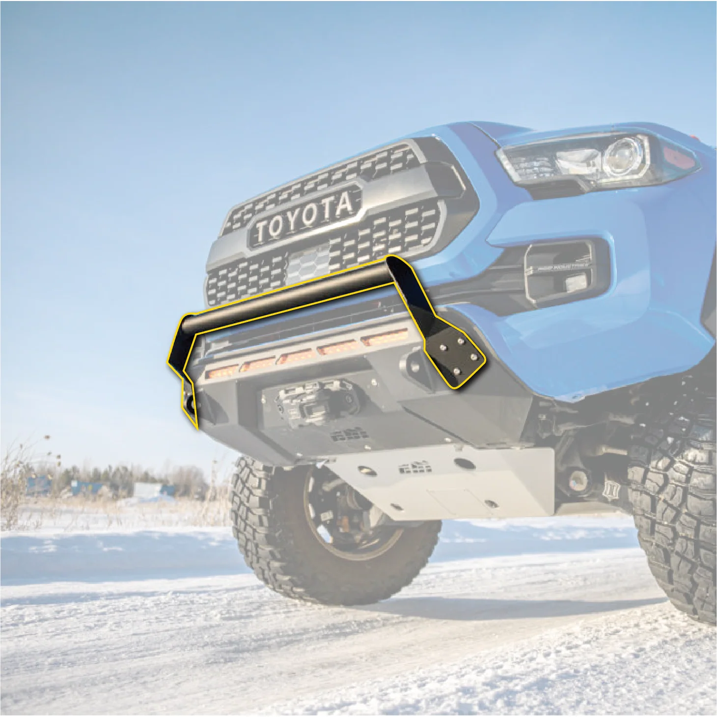 CBI Toyota Tacoma Covert Bolt-On Bull Bar | 2016-2023 - Image 2