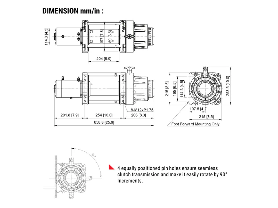 Comeup Seal Gen2 16.5RS 12v Winch W/ Synthetic Rope And Wireless Remote - Image 3