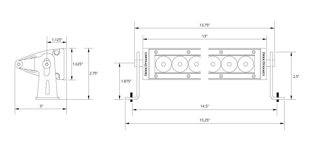 Diode Dynamics SAE/DOT LED Lightbar Kit for 2014-2021 Toyota Tundra - Image 6