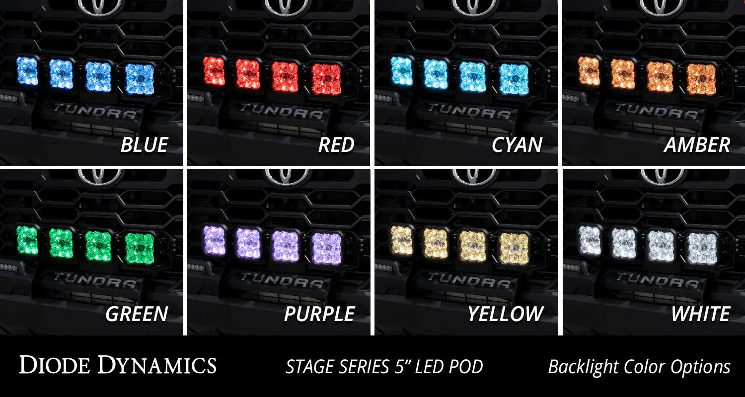 Diode Dynamics SS5 Grille CrossLink Lightbar Kit for 2022-2026 Toyota Tundra - Image 6