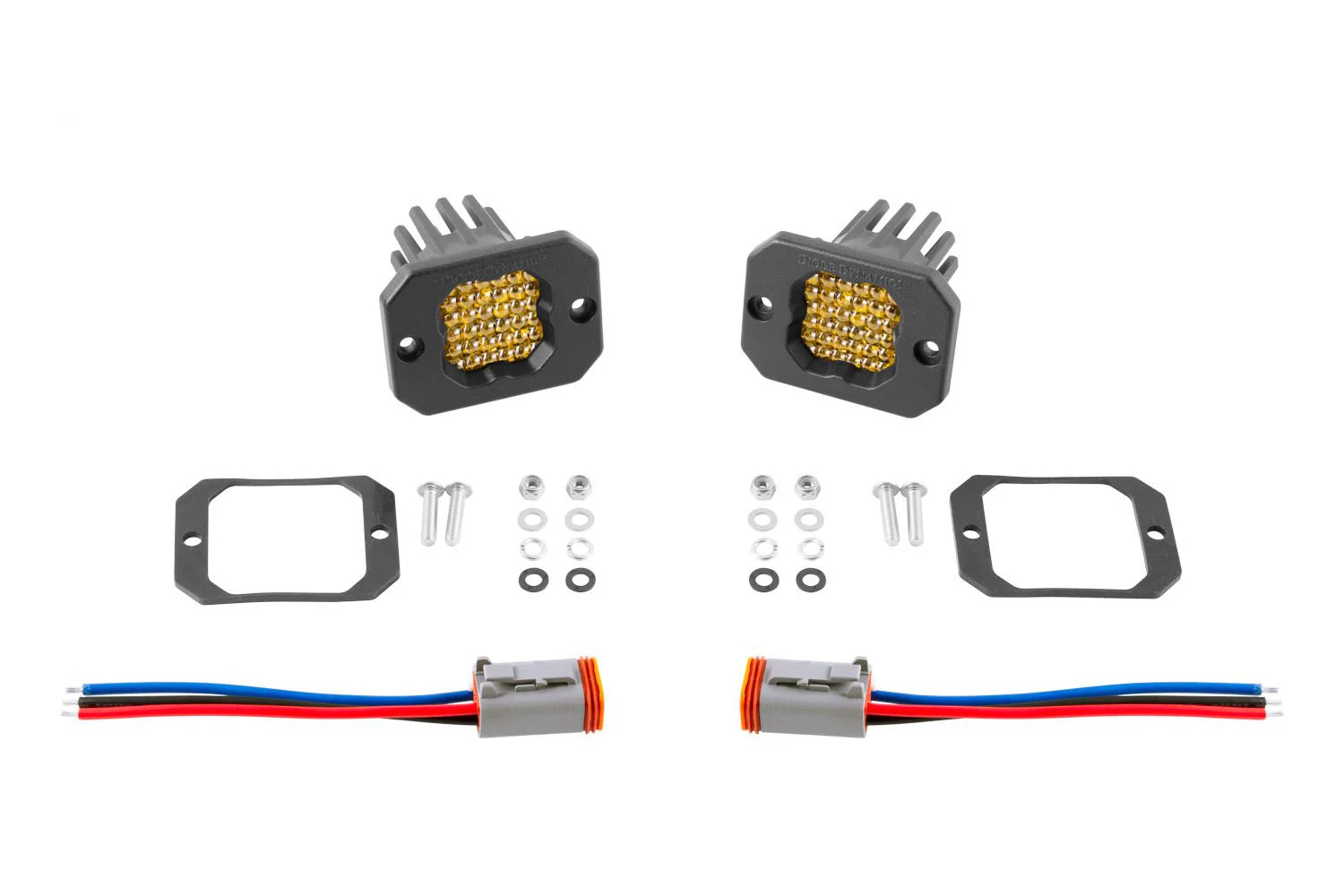 Diode Dynamics SSC1 Yellow Flush Pod Light (Pair) - Image 3