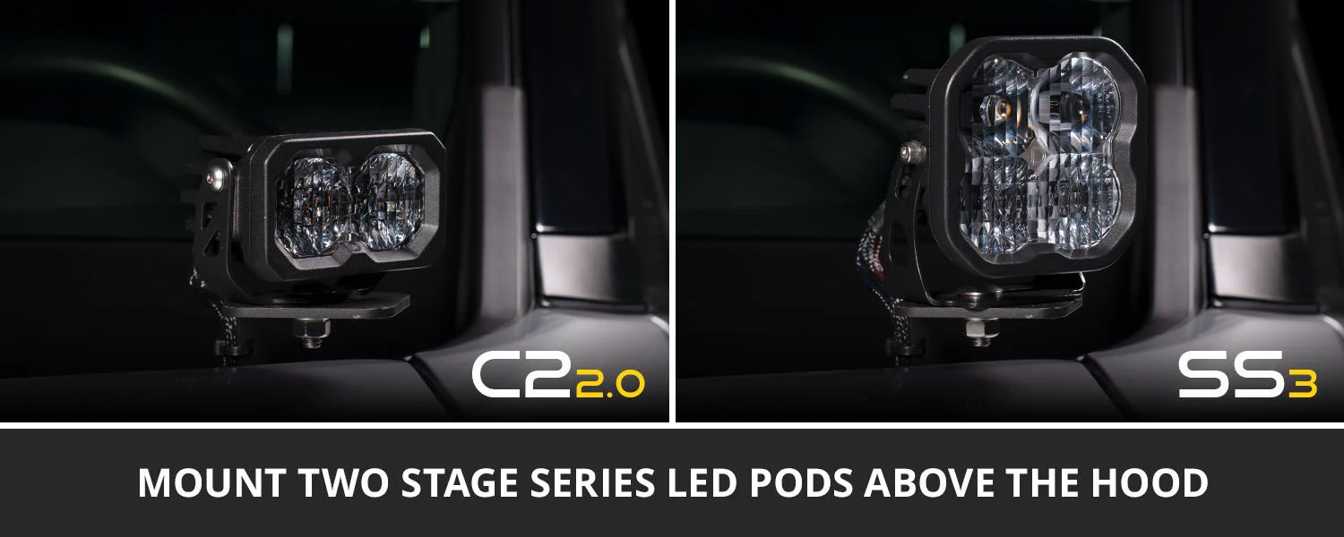 Diode Dynamics Stage Series Backlit Ditch Light Kit for 2019-2025 Toyota RAV4 - Image 4
