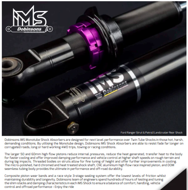 Dobinsons 2.2" IMS Monotube Strut - IMS59-50220 - Image 2