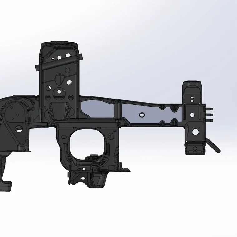 DRT Fabrication 2005-2023 Tacoma Front Frame Gussets - Image 2