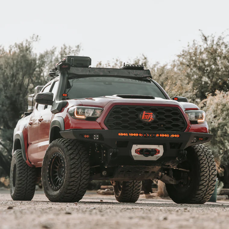 DRT Fabrication 2016-2023 Tacoma Plated Front Bumper - Image 4