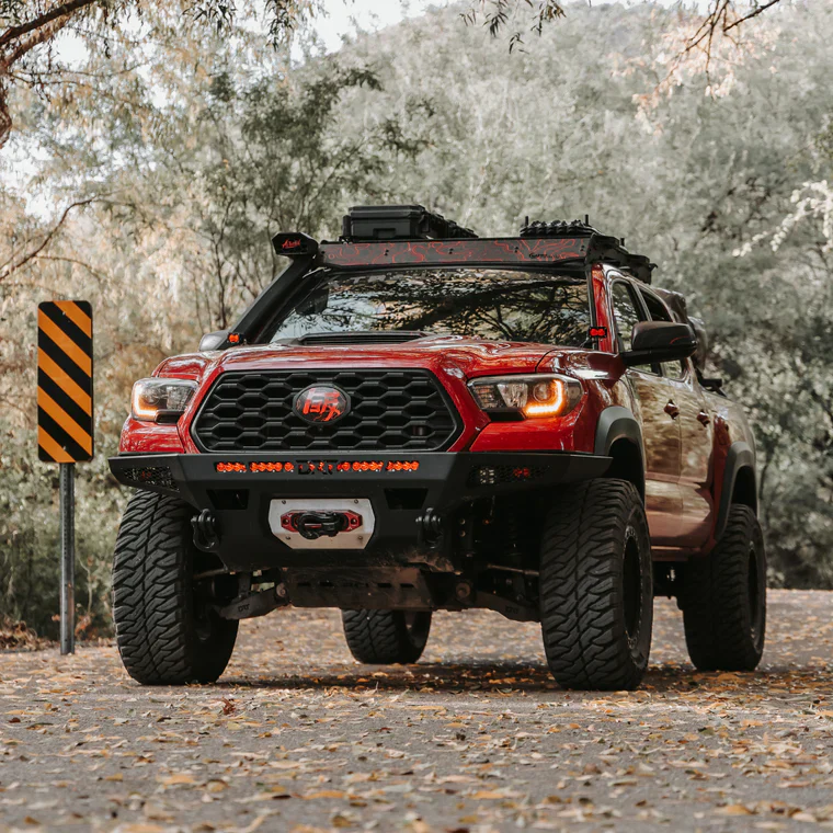 DRT Fabrication 2016-2023 Tacoma Plated Front Bumper - Image 8