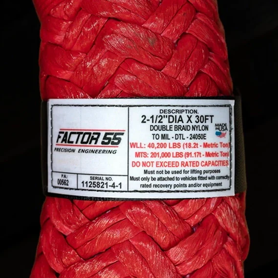 Factor 55 Extreme Duty Kinetic Energy Rope 2.5" x 30' - Image 2
