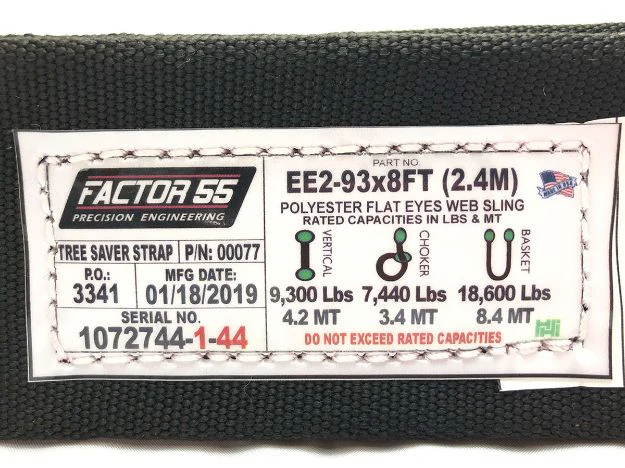 Factor 55 Tree Saver Strap 8' x 3" - Image 2