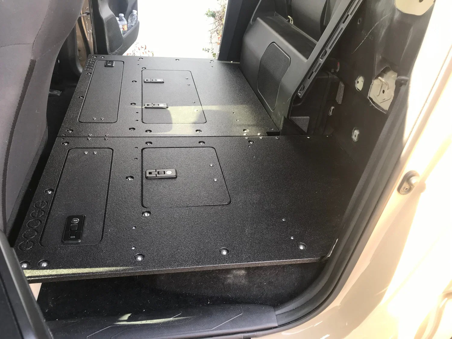 Goose Gear Toyota Tacoma 2005-2023 Second Row Seat Delete Plate System With Back Wall - Image 7