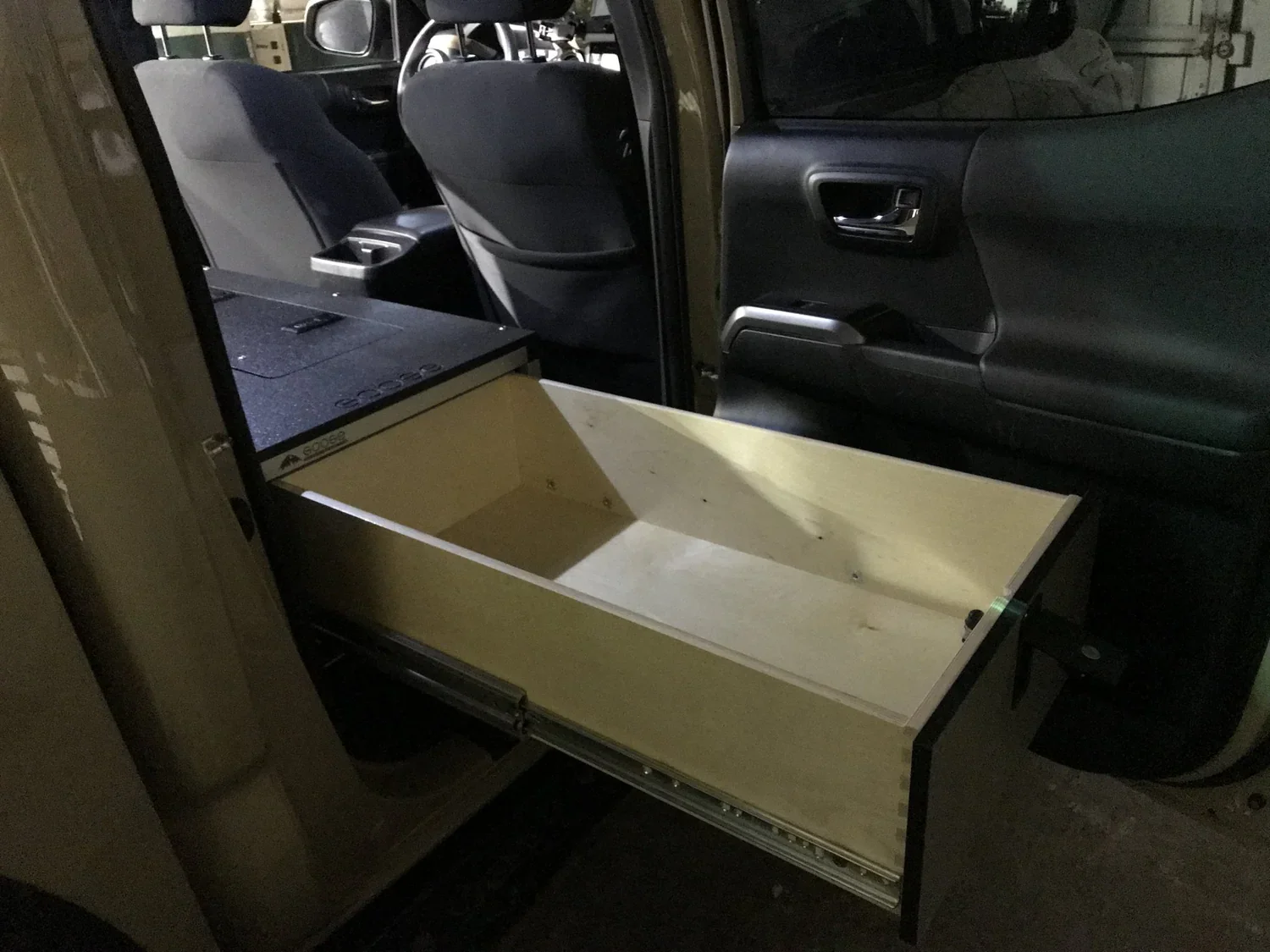 Goose Gear Toyota Tacoma 2005-2023 Second Row Single Drawer Module 60% Passenger Side - Image 2