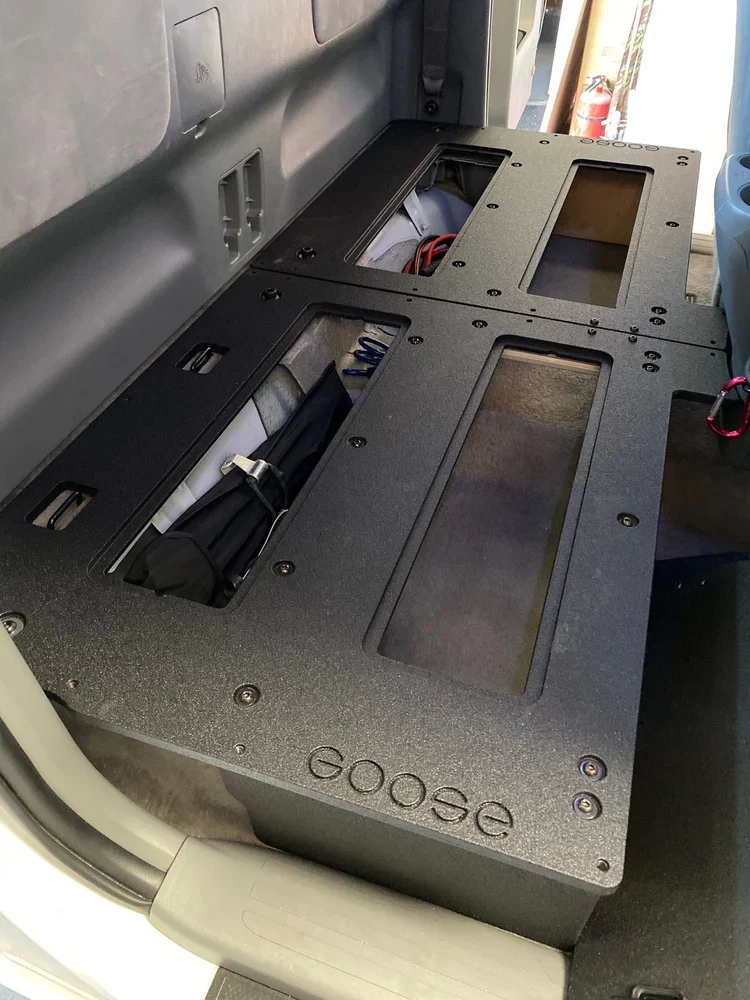 Goose Gear Toyota Tacoma Access Cab 2005-2015 Second Row Seat Delete Plate System - Image 4